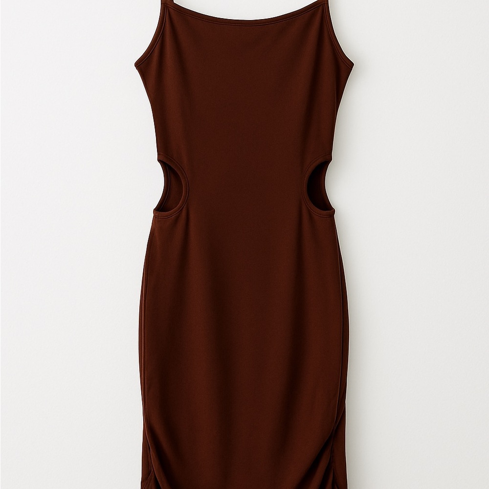 Heart Hips Chocolate Brown Mini Dress
